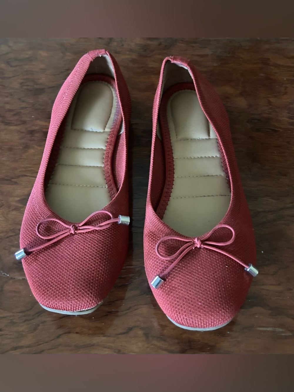 Kelly & Katie Sasha Ballet Flats Heart Red Size 6 - Picture 6 of 7